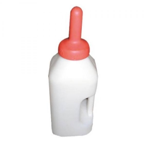 Calf feeding bottles with handle